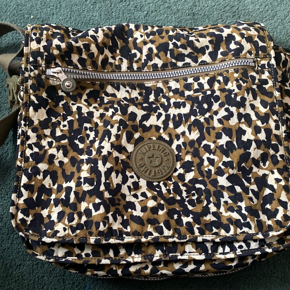 Kipling Leopard Print Shoulder Bag - Picture 10 of 13